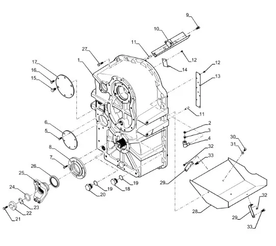 87351322 - Фланец крестовины задний вала выходного 8,5С КПП T9T9./St.