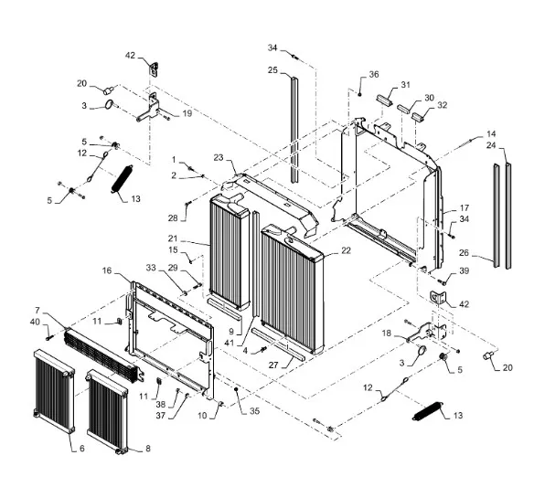 47923459 - Радиатор водяной охл. ДВС T9.615/St.500,550