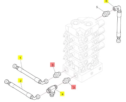 86579682 - Фитинг гидравл. T8T8./Mg., TJT9./St.